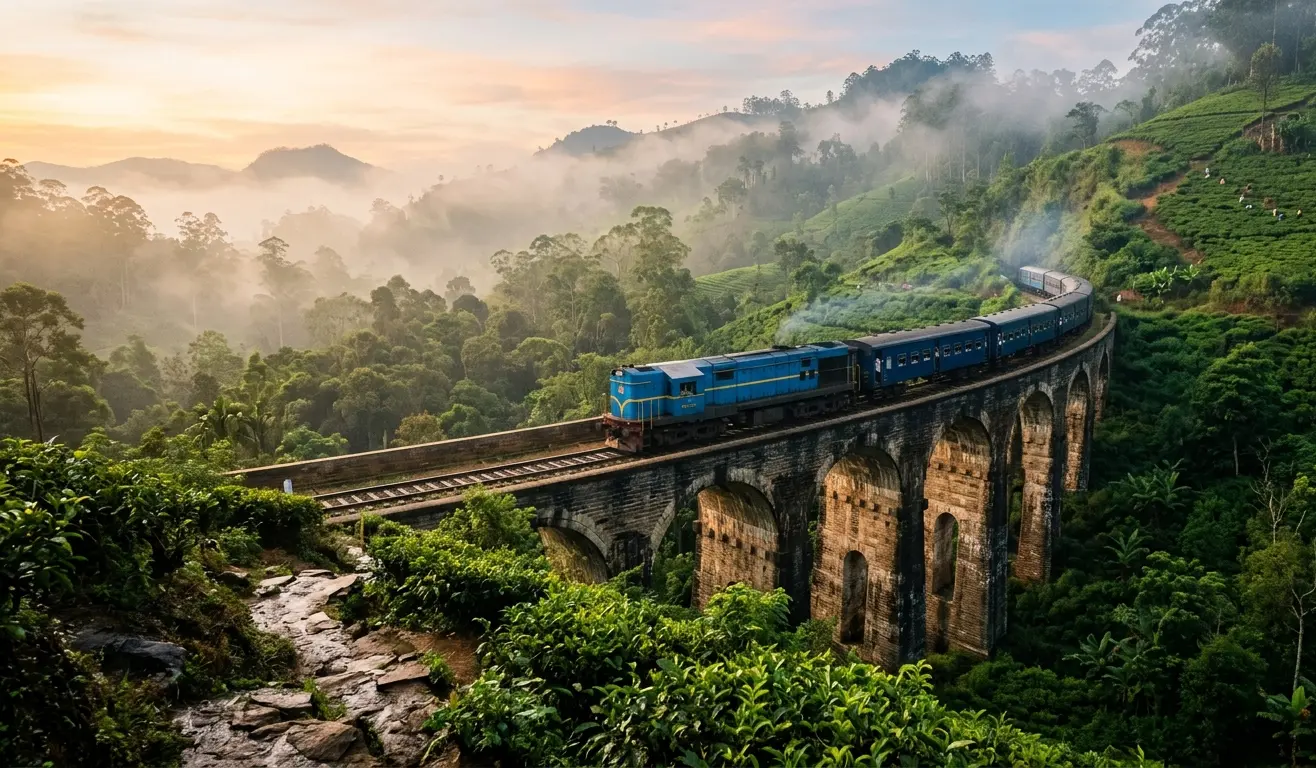 Scenic mountain landscape in Ella Sri Lanka